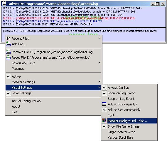 TailMe Screenshot TailMe Screenshot