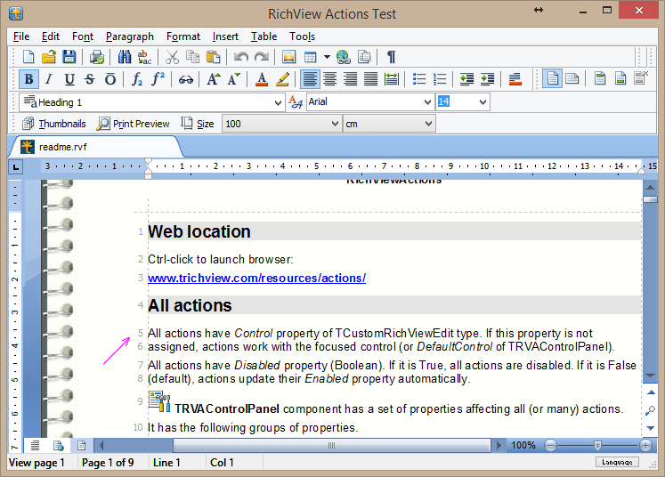 Line numbers Line numbers